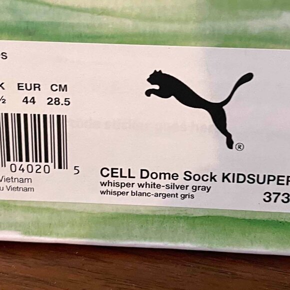 Puma KidSuper Cell Dome Sock 'White Silver Grey', In "sold out" size 10.5 - Picture 5 of 5